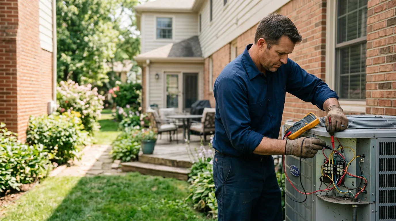 HVAC technician working near Coppell, TX